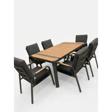 NOVA Harvey 6 Seat Dining Set - 1.6*0.9m Rectangular Table