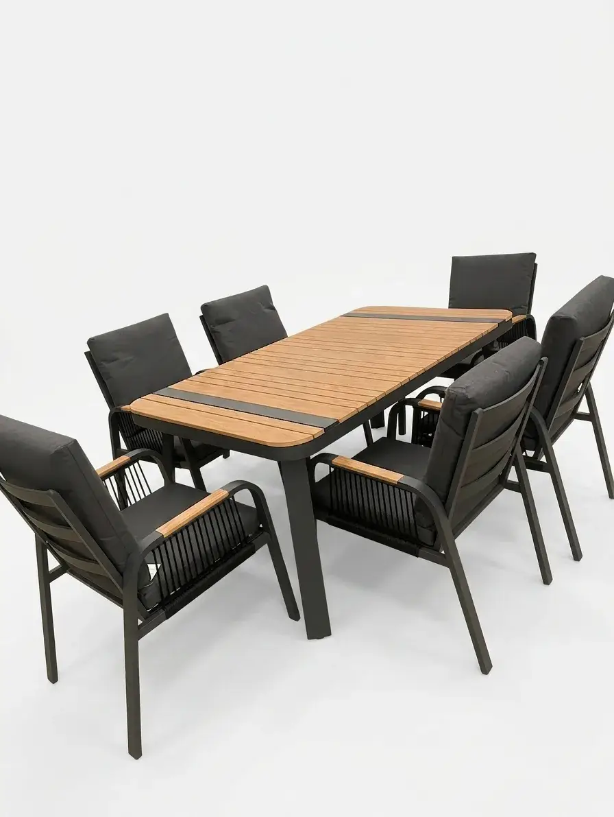 NOVA Harvey 6 Seat Dining Set - 1.6*0.9m Rectangular Table