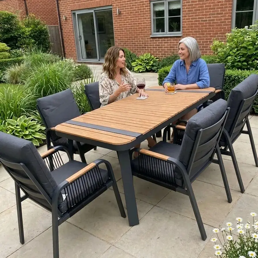 NOVA Harvey 6 Seat Dining Set - 1.6*0.9m Rectangular Table