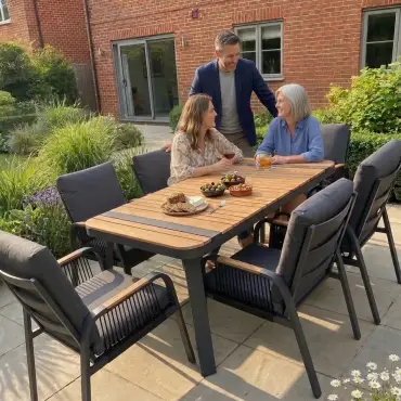 NOVA Harvey 6 Seat Dining Set - 1.6*0.9m Rectangular Table