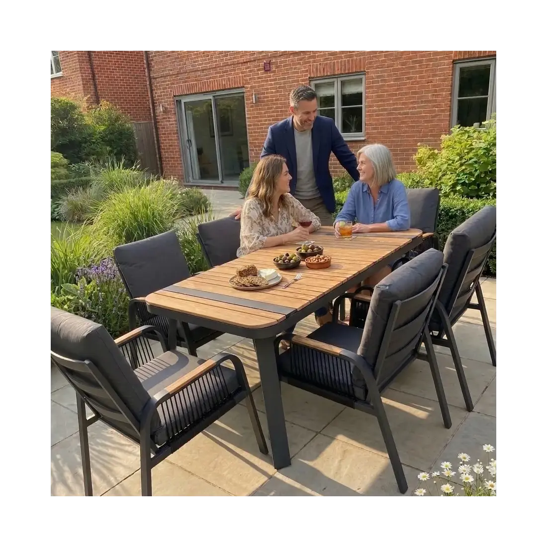 NOVA Harvey 6 Seat Dining Set - 1.6*0.9m Rectangular Table NOVA Harvey 6 Seat Dining Set - 1.6*0.9m Rectangular Table