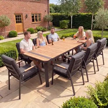 NOVA Harvey 8 Seat Dining Set - 2.2*0.9m Rectangular Table