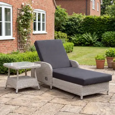 NOVA Avery Sun Lounging Set - Square Side Table