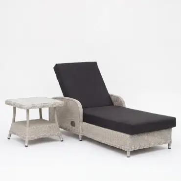 NOVA Avery Sun Lounging Set - Square Side Table