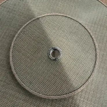 NOVA Avery Lazy Susan for 6 Seat Round Dining Sets (Rattan Clear Glass)