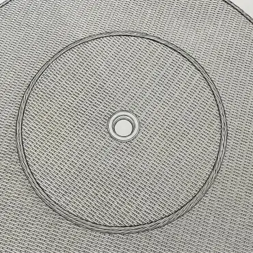 NOVA Avery Lazy Susan for 6 Seat Round Dining Sets (Rattan Clear Glass)