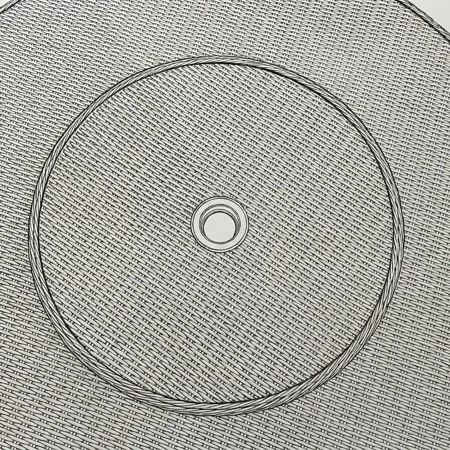 NOVA Avery Lazy Susan for 6 Seat Round Dining Sets (Rattan Clear Glass)