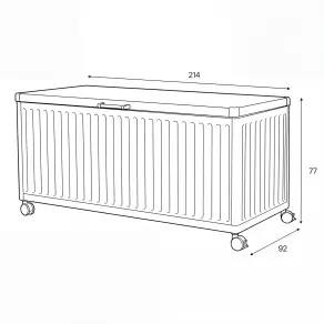 NOVA Fortis Extra Large Metal Storage Box