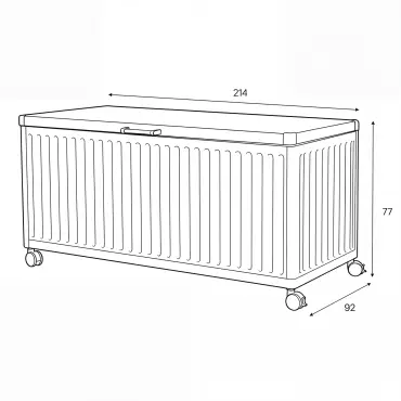 NOVA Fortis Extra Large Metal Storage Box
