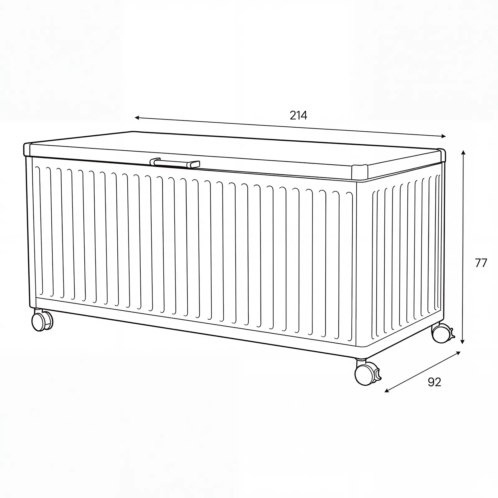 NOVA Fortis Extra Large Metal Storage Box