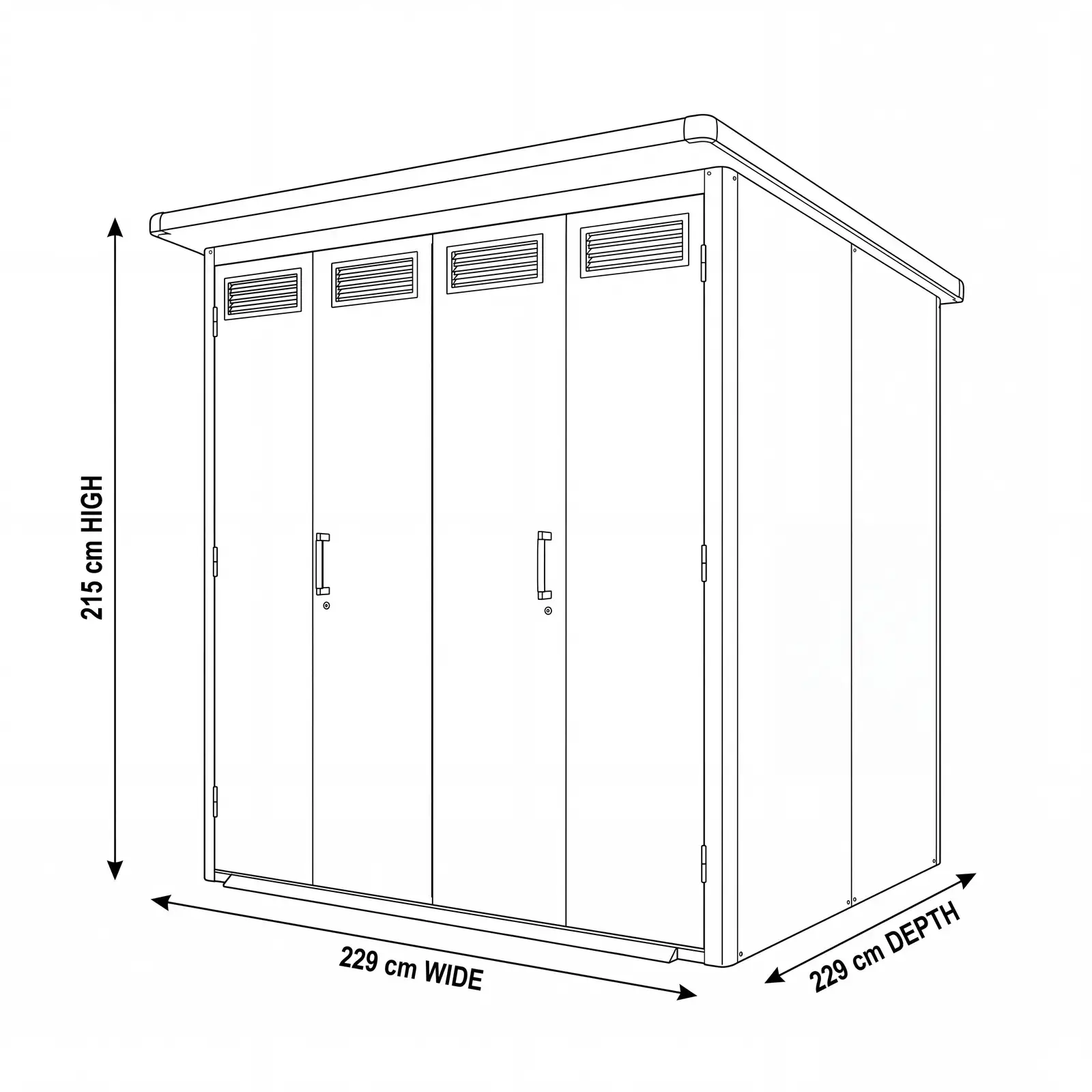 NOVA Fortis Pent Roof Shed