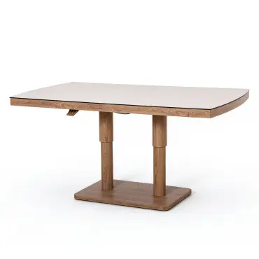 Malibu Rectangular Aluminium Corner Dining Set - Rising Table & Bench