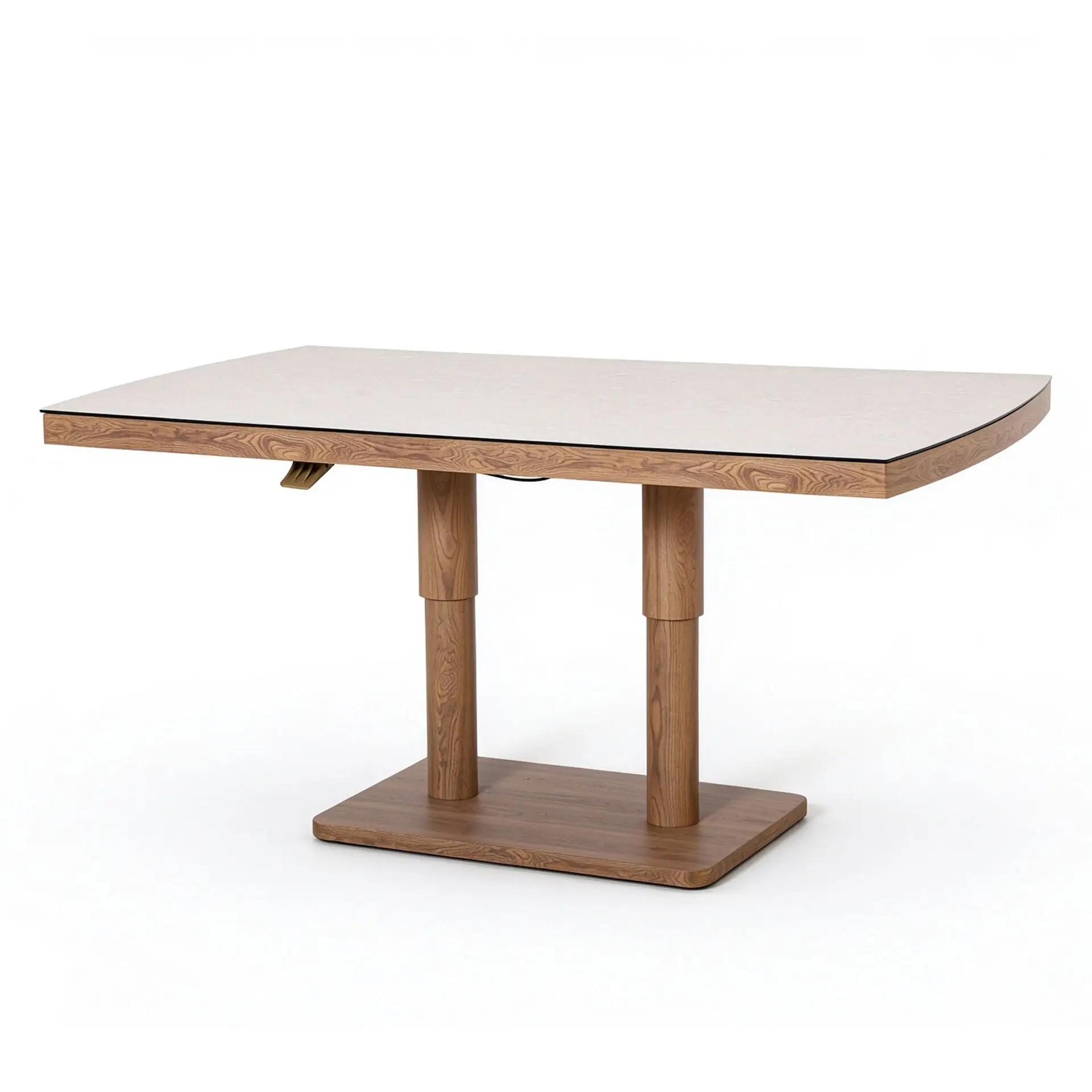 Malibu Rectangular Aluminium Corner Dining Set - Rising Table & Bench