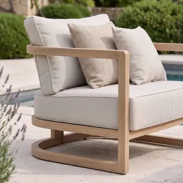 Malibu 3 Seat Aluminium Sofa Set - Rising Table & Bench