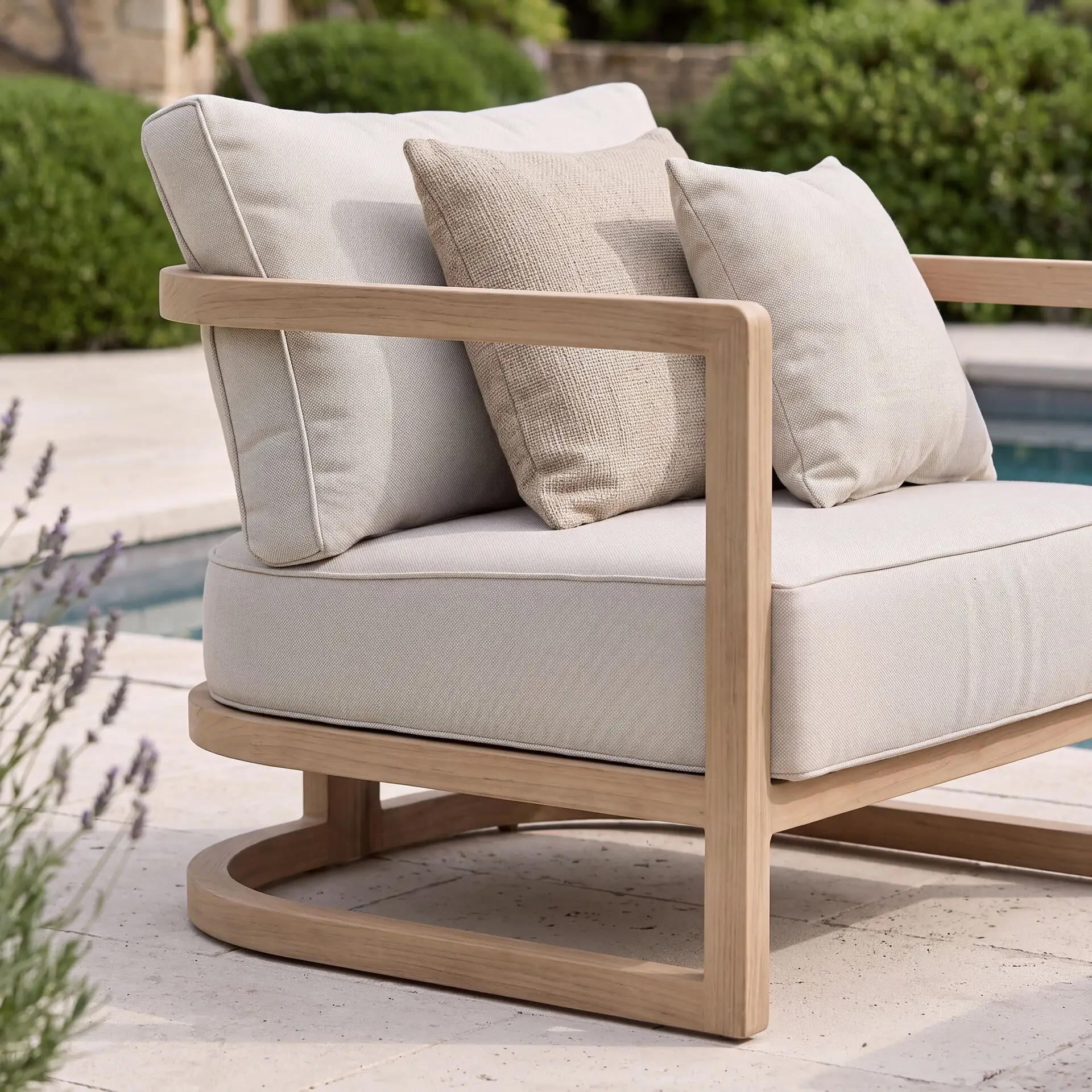 Malibu 3 Seat Aluminium Sofa Set - Rising Table & Bench