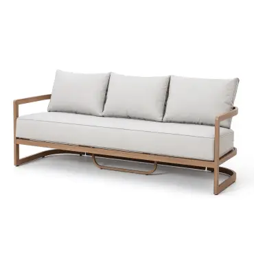 Malibu 3 Seat Aluminium Sofa Set - Rising Table & Bench