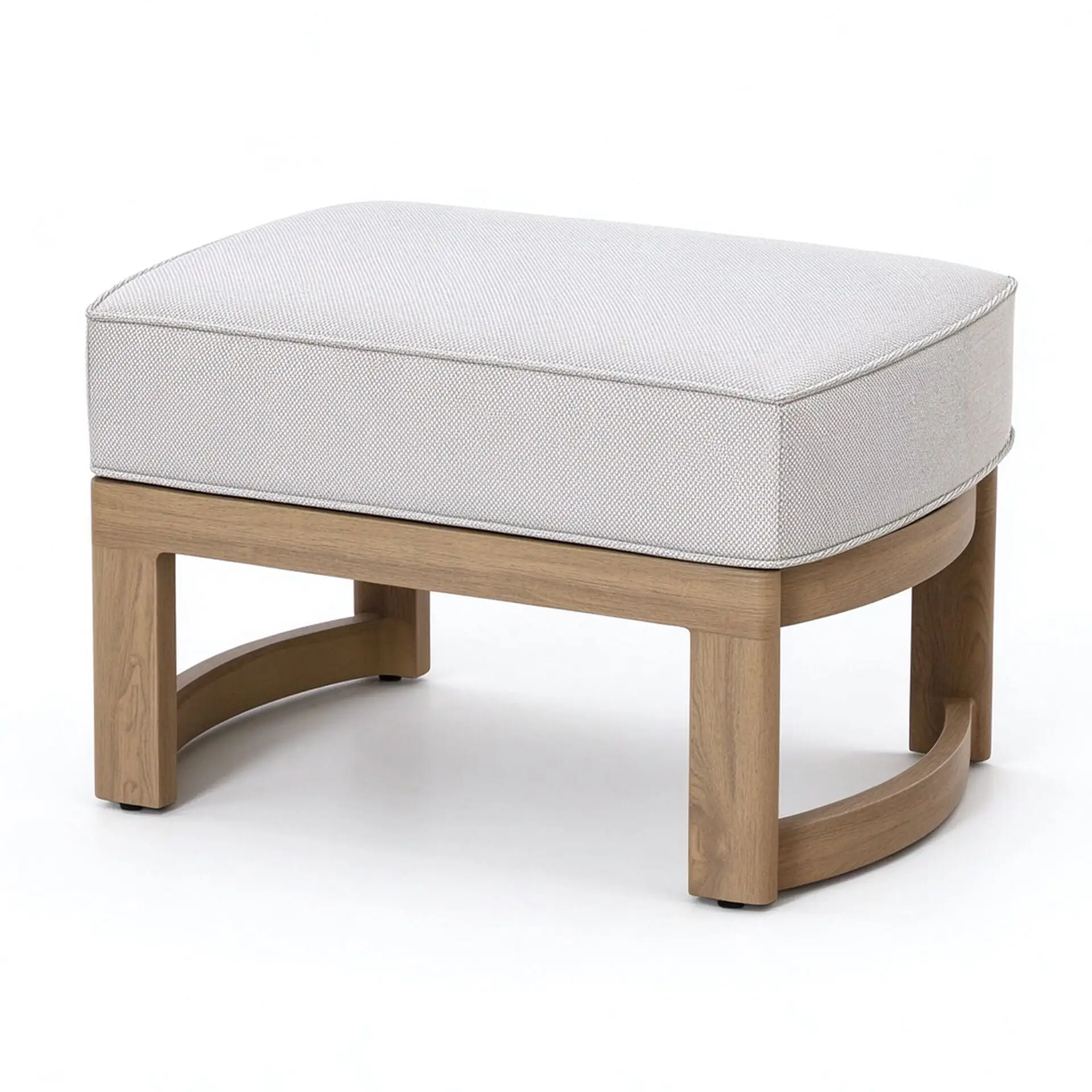Malibu Square Aluminium Corner Dining Set - Rising Table & Footstools