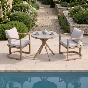 Malibu 2 Seat Aluminium Bistro Set