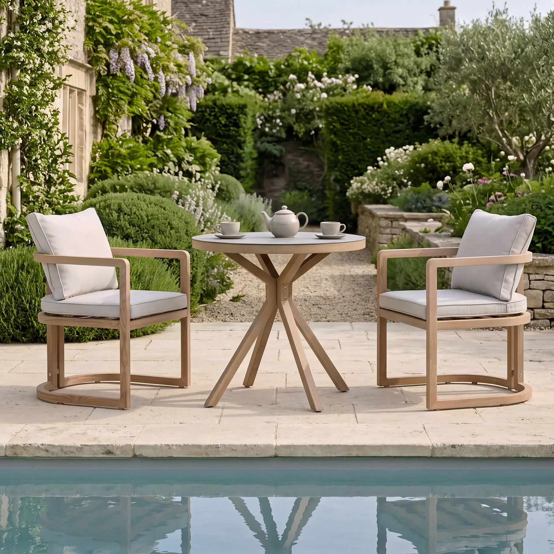 Malibu 2 Seat Aluminium Bistro Set