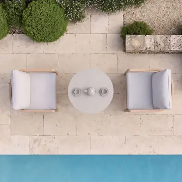 Malibu 2 Seat Aluminium Bistro Set