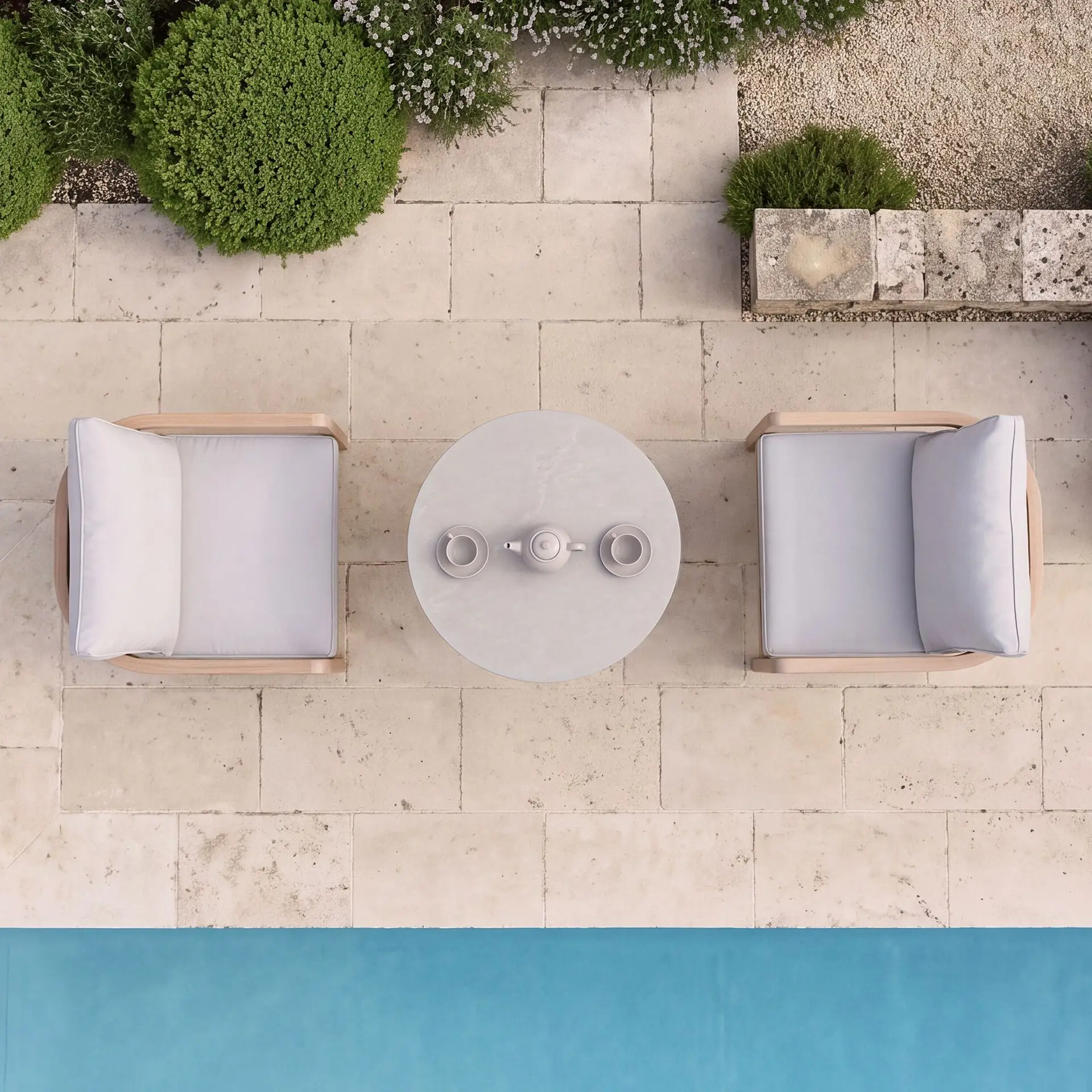 Malibu 2 Seat Aluminium Bistro Set