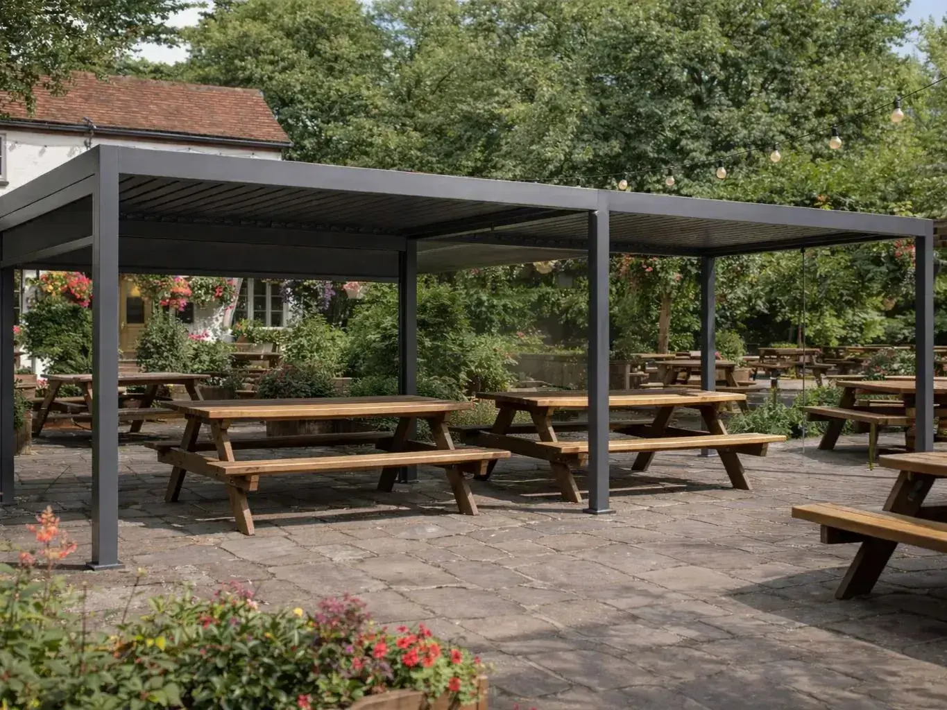 Neptune 8 x 3m Retractable Gazebo Roof
