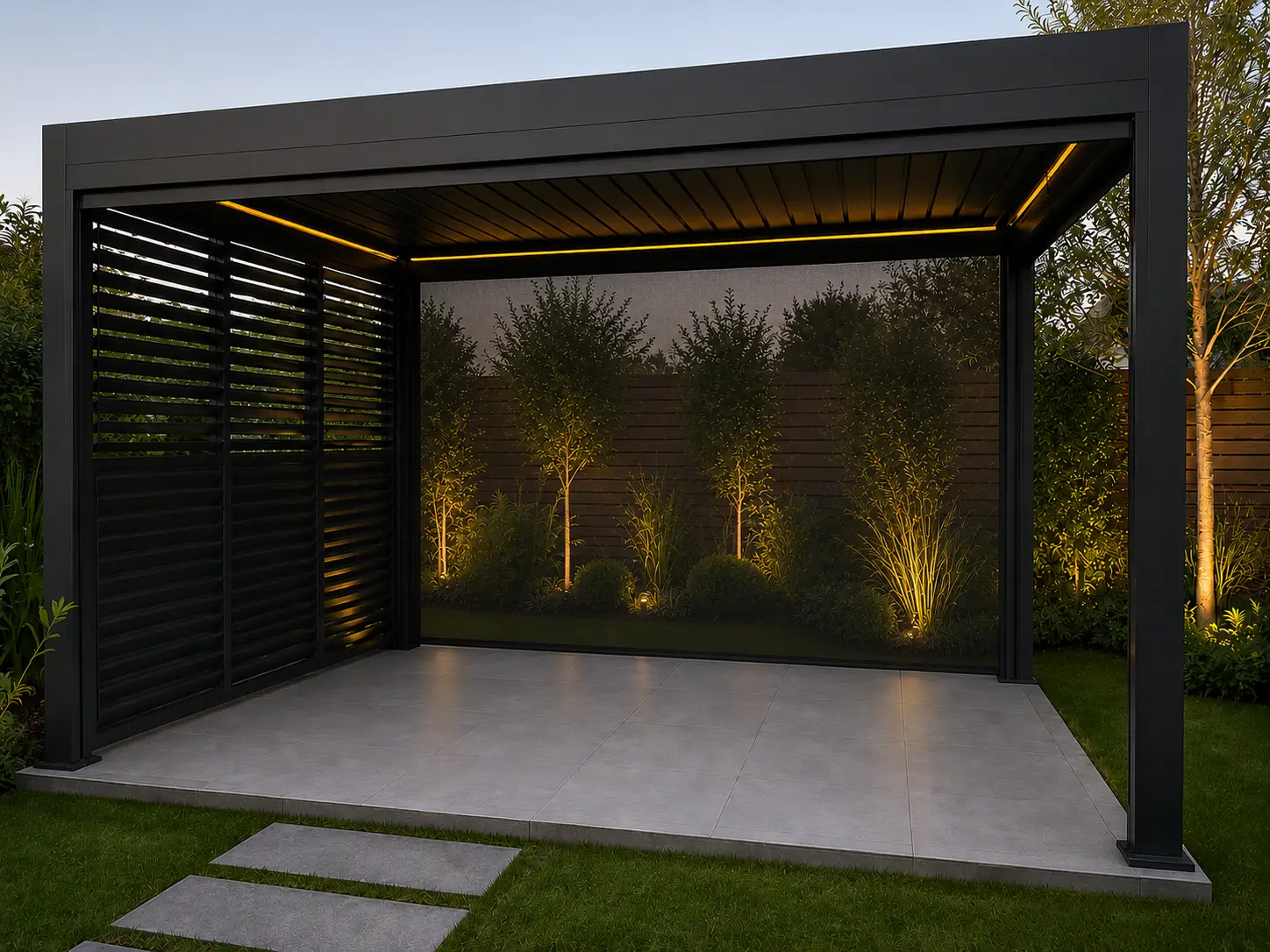 Neptune 8 x 3m Retractable Gazebo Roof