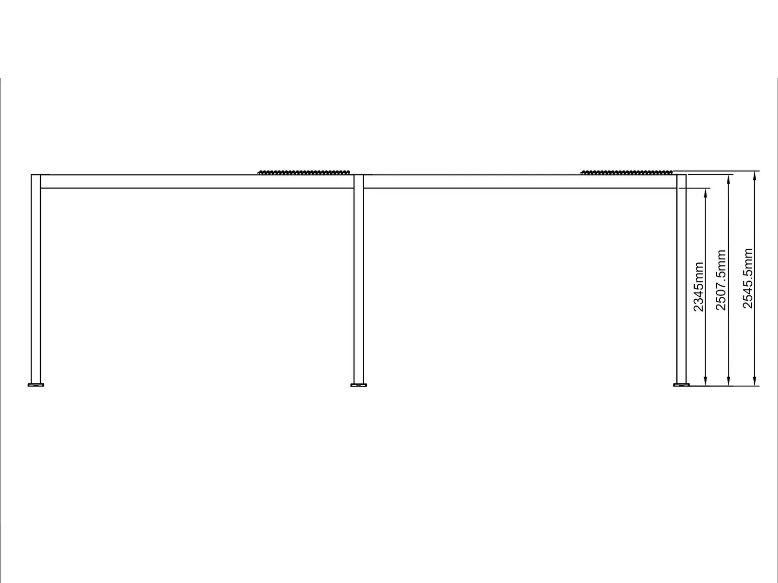 Neptune 8 x 3m Retractable Gazebo Roof