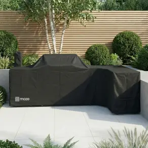 Cover for Ember Corner Outdoor Kitchen - 6 Burner Gas Grill, Sink & Fridge