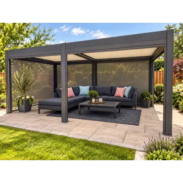 Eclipse 6 X 3m LED Motorised Pergola | Free Standing