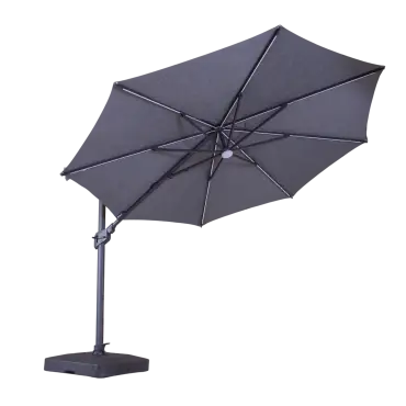 Sicily 3.5M Dia Cantilever Parasol With LED Lights