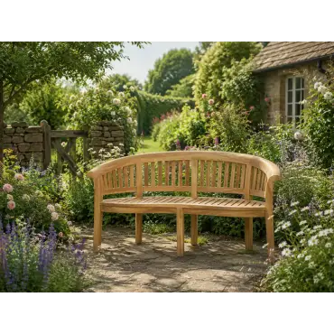 Half Moon Garden Bench