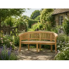 Half Moon Garden Bench