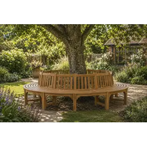 Large Circular Tree Bench
