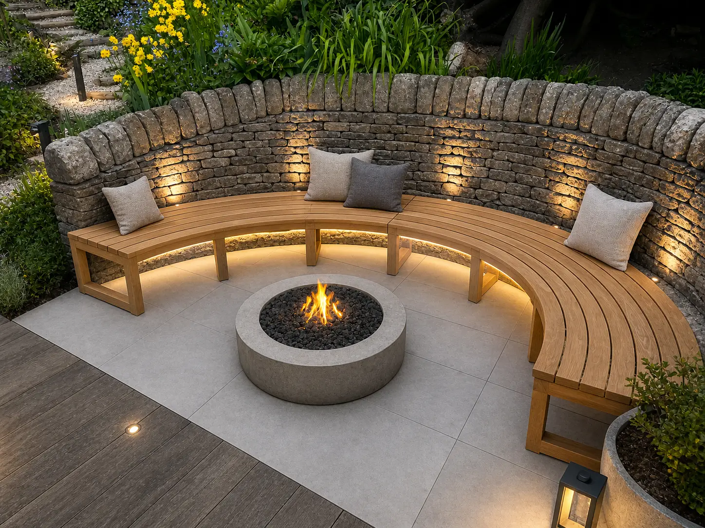 Curved Backless Bench - Certified