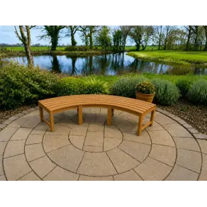 Curved Backless Bench - Certified