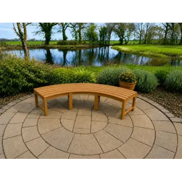 Curved Backless Bench - Certified