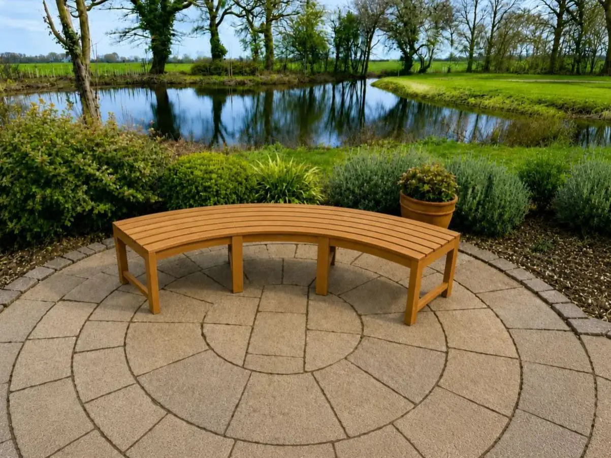 Curved Backless Bench - Certified