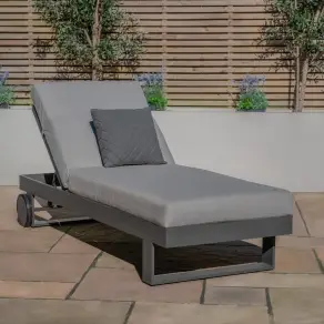 New York Aluminium Sunlounger