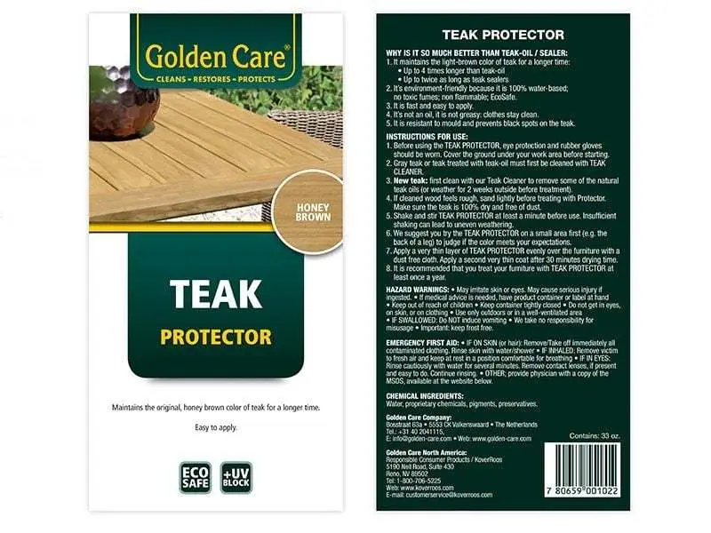 Golden Care - Teak Protector Honey Brown (1 Litre)