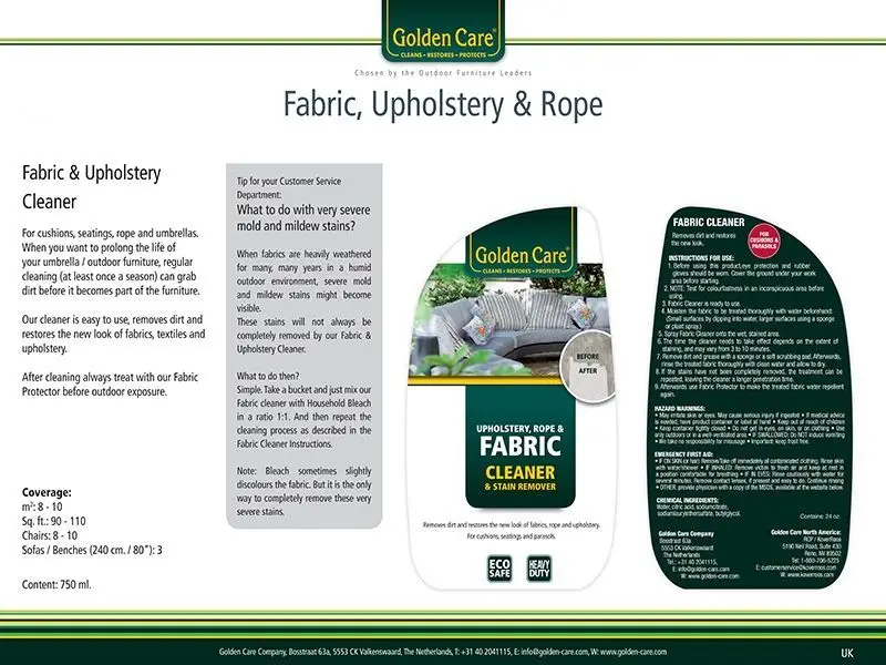 Golden Care 3-in-1 Fabric Maintenance Care-Kit