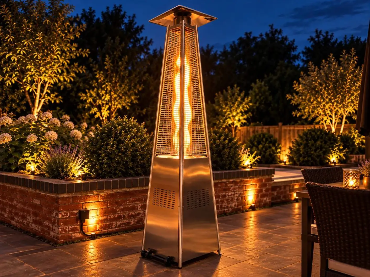 Athena Stainless Steel Flame Gas Patio Heater x 4