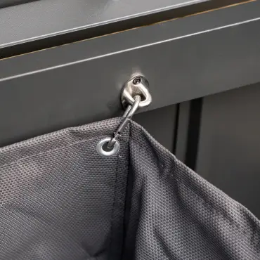 Tyson Aluminium Storage Box in Graphite Grey