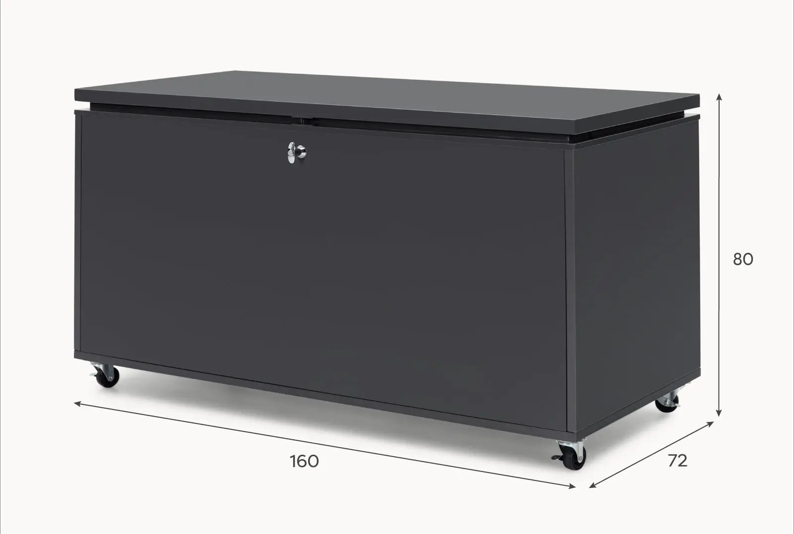 Tyson Aluminium Storage Box in Graphite Grey
