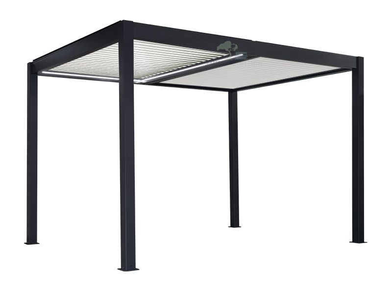 Eclipse 3 X 4m LED Motorised Pergola | Free Standing EXDISPLAY +3 Screens