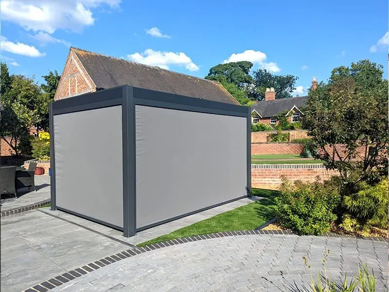 Eclipse 3 X 4m LED Motorised Pergola | Free Standing EXDISPLAY +3 Screens