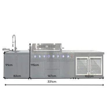 Gas Barbeque Premium Outdoor Kitchen | Oasis Range