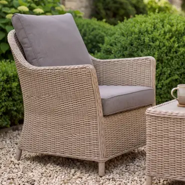 Turin 3 Seat Rattan Sofa Set - Rectangular Coffee Table