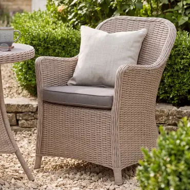 Turin 4 Seat Round Rattan Dining Set