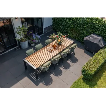 Aluminium Outdoor Dining Nappa 8 Dining Set Rialto Table